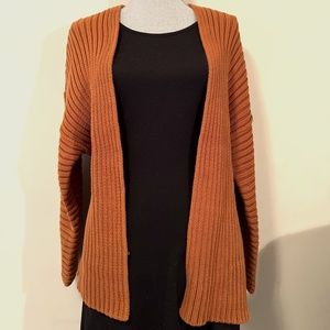 Cardigan rib-knit